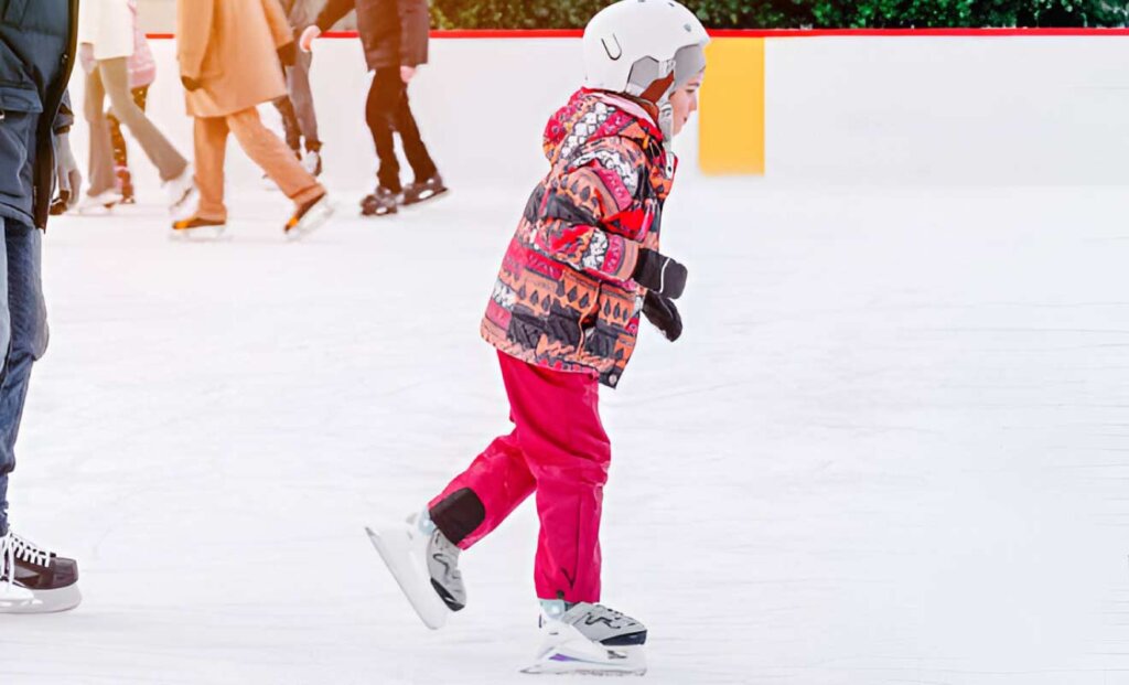 Enjoy ice skating at winter wonderland