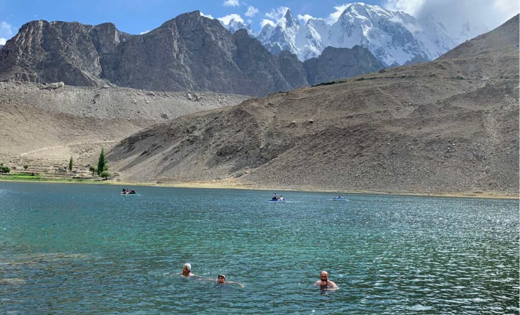 swimming in Borith Lake - Best thing to do in Hunza