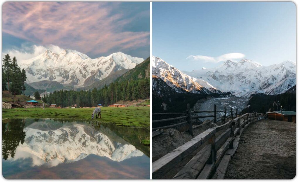 Nanga Parbat view from Fairy Meadow