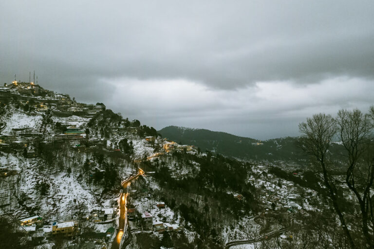 Snowfall in Murree Pakistan